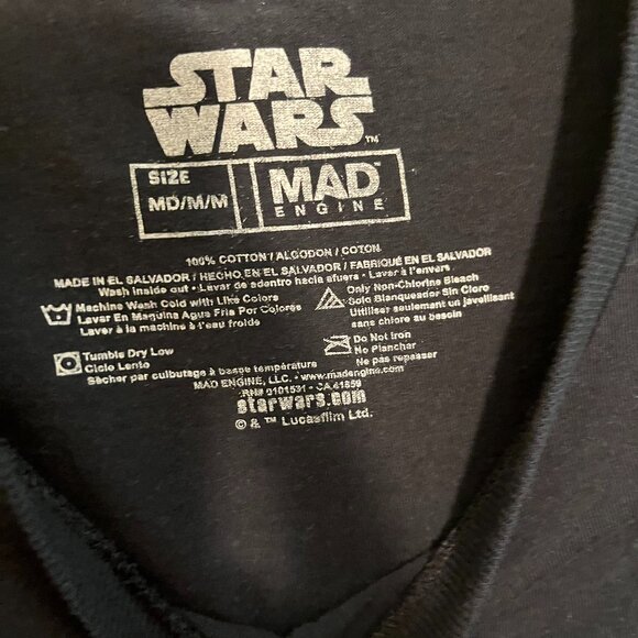 Obi Wan and Anakin Star Wars M Black T-shirt M - Picture 3 of 4